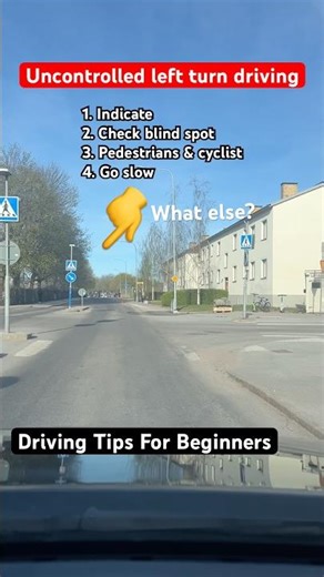 how to make left turn safely in an uncontrolled junction?