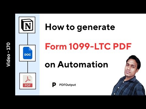 Form 1099 LTC PDF | How to create PDFs from Notion Database on automation