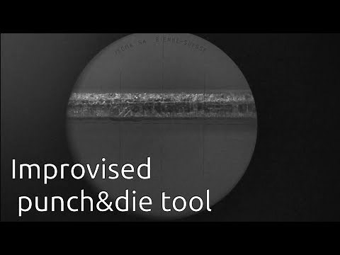 Precision washers - Improvised punch/die tool