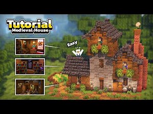 Minecraft: How to build Cozy Medieval House! (Easy Tutorial)
