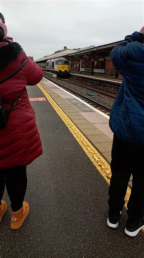 #train class 69 police loco GBRF 69016 passing Taunton station