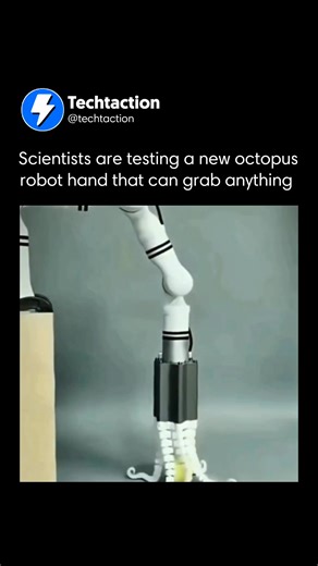 Interesting Tech Videos!🎬 | Scientists have created an octopus-inspired robotic hand that mimics the incredible flexibility and grip of real tentacles. Unlike... | Instagram