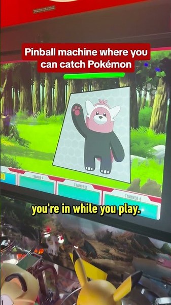 Pinball Machine Where You Can Catch Pokémon