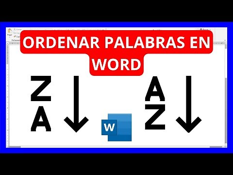 How to sort alphabetically in Word