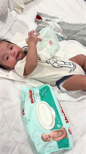 Breaking news: I pooped 💩 time for nappy change, mommy! #poopalert #babycontent #baby #babylove #nappychange