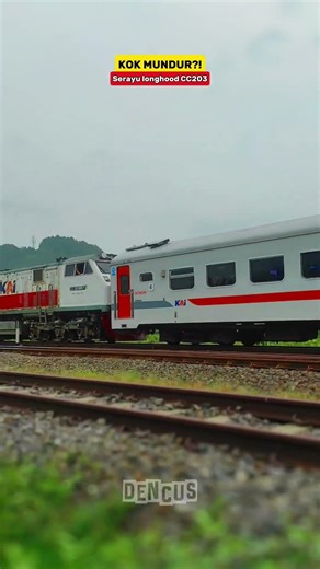 SERAYU CC203 LONGHOOD NGEBUT! MAJU TAPI TERLIHAT MUNDUR | Railfanning Indonesia #keretaapi