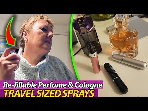 How to Use Perfume Atomizer - Mini Perfume Bottles for Travel - Refillable Perfume - Cologne Sprays