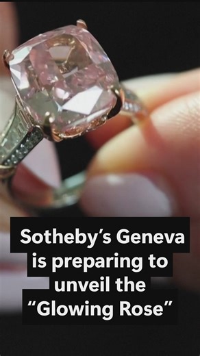 Sotheby’s Geneva is preparing to unveil the 'Glowing Rose,' a 10-carat pink diamond