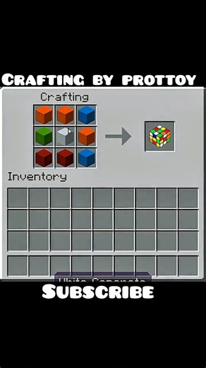 CRAFTING RUBBY CUBE IN MAINCRAFT #minecraft #crafting #rubycube