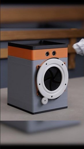 I Built a Smart Desk Dustbin with a Futuristic Iris Lid! #3dprinting #arduino #robot