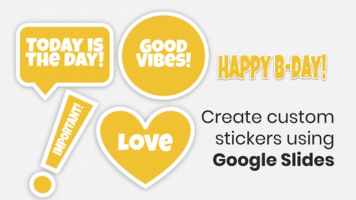 How to Create Stickers using Google Slides - SlidesMania