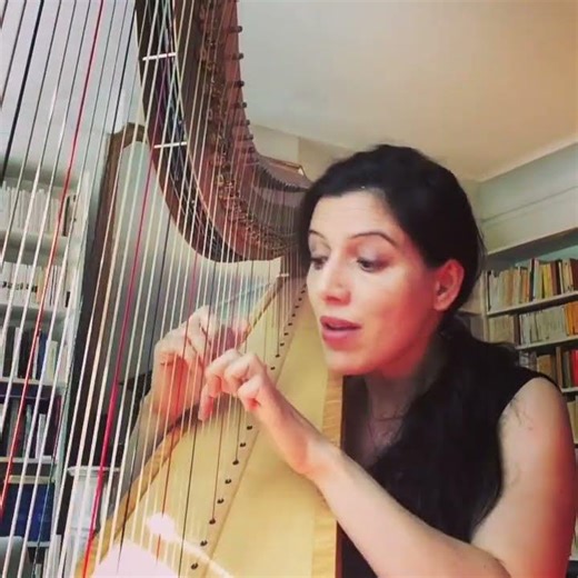 Domenico Scarlatti, Sonata K37 in C minor (excerpt), Constance Luzzati, harp