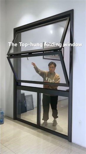 The Top-hung folding window #home #aluminium #windows #interiordesign #homedecor #folding #factory
