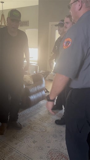 From time to time, we like to spotlight our city’s employees. Last week, Mr. Bobby Fitzgerald (center) suffered a medical episide. Firefighter Adolfo Mendoza (left) and Lieutenant Jarrel Kent (right) responded to the call. Today, Mr. Fitzgerald contacted city officials, wishing to point out these mens’ professionalism, courtesy and quality of care. Shout-out to two of our city’s best!!! | City of Lovington, New Mexico