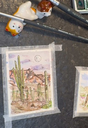 Exploring Artist Trading Cards: Watercolor Techniques