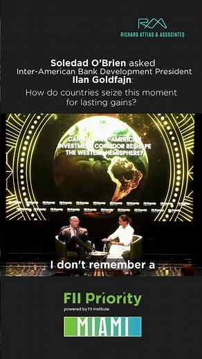 Ilan Golfajn, President Inter-American Development Bank, on Middle Income Trap with Soledad O'Brien