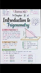 Introduction to Trigonometry Class 10 Chapter 8 | CBSE & State Board Maths Notes |
