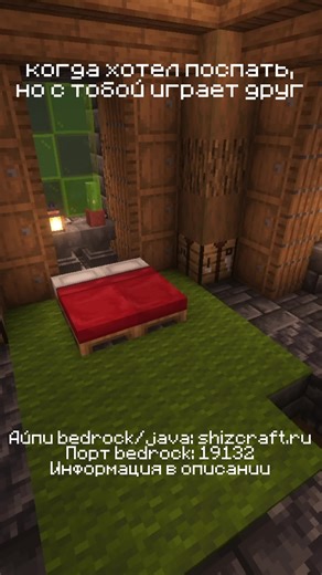 Залетай на самый уютный ванильный сервер! 🍃 IP: shizcraft.ru IP телефон: shizcraft.ru Порт телефон: 19132 Версия: Java: 1.20.1 - 1.21.11 / Bedrock: 1.21.90 - 1.21.130 #МАЙНКРАФТ #MINECRAFT #ВЫЖИВАНИЕ #ШОК #MINECRAFTSERVER #MINECRAFTJAVA #MINECRAFTBEDROCK #minecraft #shorts #top #minecraftshorts #recommended #shorts #fyp #друг