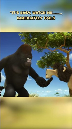 Leon The Lion Epic Fail! 🤣 “I Got This!”... Nope #shorts