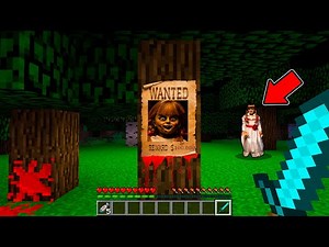 ¡ENCONTRÉ A ANNABELLE EN EL BOSQUE A LAS 3 AM EN MINECRAFT! 😱😭 | SRGATO ESCAPA DE LA MUÑECA MALVADA