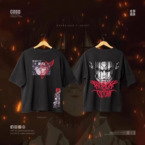 18K views · 69 reactions | EREN (AOT) Oversized T-shirt- 550 BDT | Custom Universe BD | Facebook