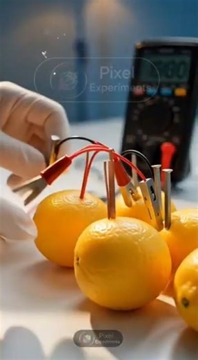 lemon can produce electricity 🔌 🍋🔋