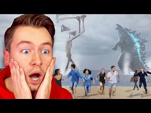 SIREN HEAD vs GODZILLA in REAL LIFE gesichtet!😱