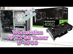 Workstation HP Z2 G8 Tower i7-11700 VGA Upgrade | 52L91ES | HP Z2 G8 i7 11Th Gen | RTX 4060 Upgrade
