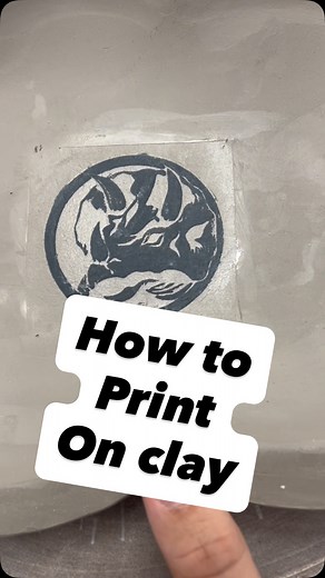 Trey Foster | This is a tutorial for underglaze transfers. The trick is that is has to be a laser printer. I find an image that is black and white line... | Instagram