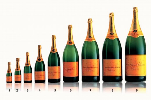 Quel est le NOM des Bouteilles de Vin selon leur TAILLE ?