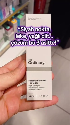 Cilt Bakımında 3 Temel Asit: Salisilik, Glikolik, Niacinamide