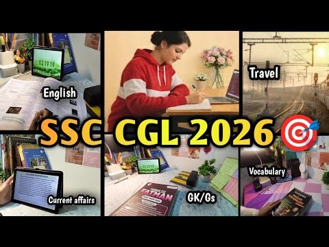 SSC CGL 2026 Study Vlog 🎯 📚| Real Study Routine for SSC Aspirants 🔥