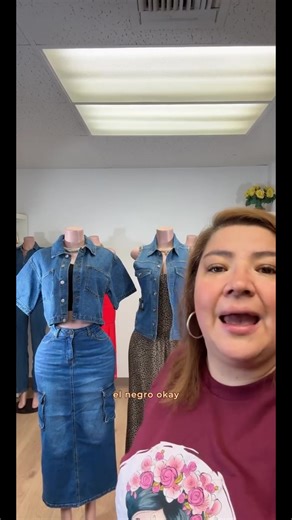 SAWYER BLUE DENIM STRETCHY HIGH WAISTED CARGO SKIRT