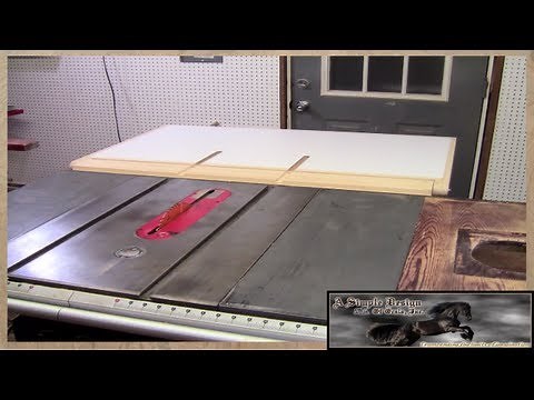 Make a Table Saw Out Feed Table Part 2