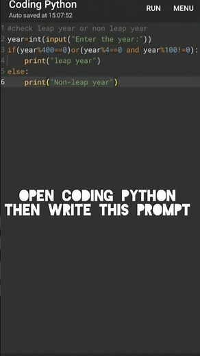 #how to check leap year or non leap year #shortsfeed #codingtutorial #viral