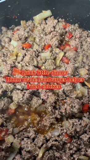 We love quick and easy meals #HomeMadeHamburgerHelper #FriedChicken #QuickMeals #Foodtok #fyp