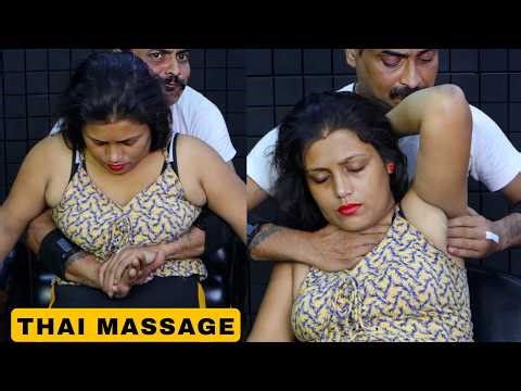 Ultimate Thai Massage | Stress Relief Head Massage, Neck Cracking | Underarm & Shoulder Massage ASMR