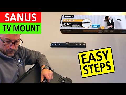 Sanus Fixed TV Wall Mount Installation and TV Hanging