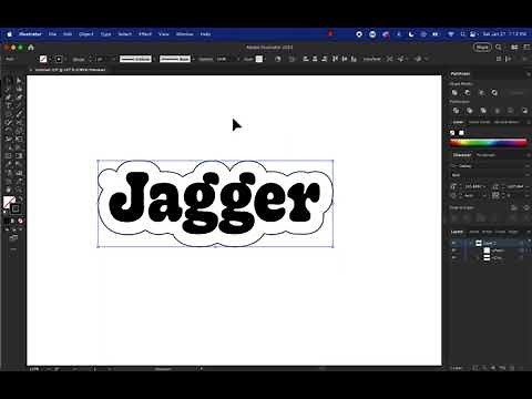 Adobe Illustrator: Making a Name with an Offset Path