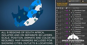 South Africa Map Kit