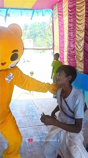 Teddy bear dance performance 🤣 #like #funny #teddybearparccomedy #teddybear