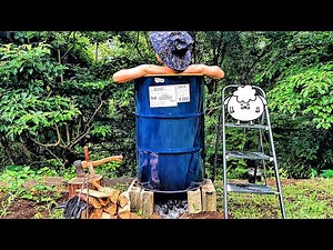 Camping equipment, country life and me-drum bath- [vlog]
