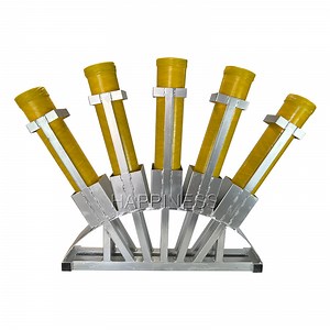 [Hot Item] New Year Fireworks 4 Inch 5 Shots Iron Rack Iron Mortar Shell Tubes Racks From China