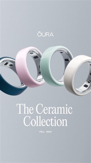 Midnight. Tide. Petal. Cloud. Introducing the Ceramic Collection, a colorful expression of our Oura Ring 4 technology. The updated, high-performance ceramic exterior is comfortable and durable — designed to keep up with you and all that you do. The Ceramic Collection is now available. | ŌURA