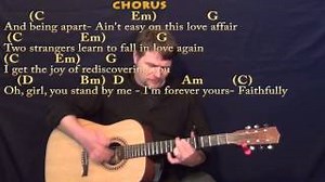Faithfully (Journey) Strum Guitar Cover Lesson with Chords/Lyrics- Capo 4th Fret Chords - ChordU