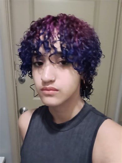 thanks #splat ☆ I used Blue Envy and Artic Fox Virgin Pink #hairdye #fyp