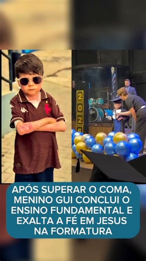 Blog MG on Instagram: "🚨🙏🏼 SUPERAÇÃO!! Guilherme Gandra Moura, conhecido como Menino Gui, concluiu os anos iniciais do ensino fundamental, do 1º ao 5º ano. A conquista foi compartilhada pela mãe, Tayane Gandra, nas redes sociais, com uma foto do filho, que emocionou o Brasil com sua história de vida, usando beca nesta terça-feira(16). Querido pela torcida do Vasco, Gui também foi eleito Torcedor do Ano no prêmio Fifa The Best Football Awards. “Gratidão, meu querido Jesus”, escreveu Tayane no