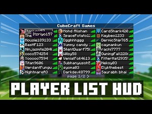 Player List HUD V0.1 RELEASE - Texture Pack MCPE 1.21+