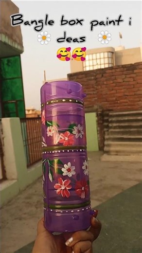 DIY Bangle Box Makeover | Easy Hand Painting Ideas for Beginners #artshorts #diyart