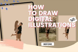 Online How to Draw Digital Illustrations Course · Creative Fabrica